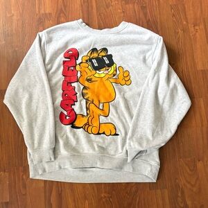 Bluenotes Gray Garfield Crewneck Sweatshirt